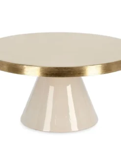 Bizzotto Vassoi E Centro Tavola>ALZATA DECORATIVA VELMA ORO BEIGE D30