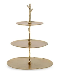 Bizzotto Vassoi E Centro Tavola>ALZATA 3P DECORATIVA INDHUR TO ORO H45