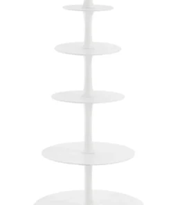 Bizzotto Vassoi E Centro Tavola>ALZATA 5P DECORATIVA MALLET BIANCO H152