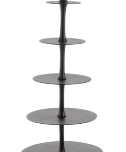 Bizzotto Vassoi E Centro Tavola>ALZATA 5P DECORATIVA MALLET NERO H152