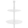 Bizzotto Vassoi E Centro Tavola>ALZATA 3P DECORATIVA MALLET BIANCO H82