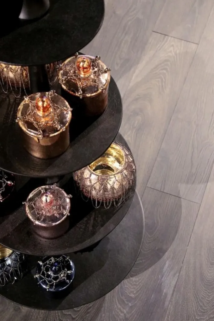 Bizzotto Vassoi E Centro Tavola>ALZATA 4P DECORATIVA MALLET NERO H123