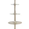 Bizzotto Vassoi E Centro Tavola>ALZATA 4P DECORATIVA MALLET ARGENTO H123