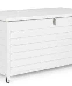 Bizzotto Carrelli E Bauli>BAULE PORTA CUSCINI SMALL CON RUOTE BIANCO YK11 - ATLANTIC