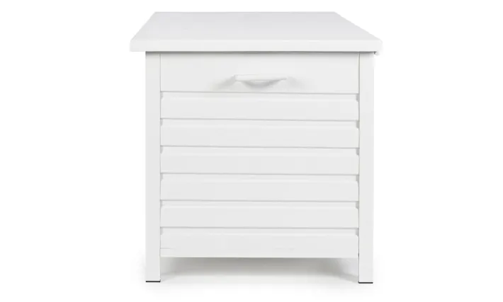 Bizzotto Carrelli E Bauli>BAULE PORTA CUSCINI SMALL CON RUOTE BIANCO YK11 - ATLANTIC