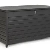 Bizzotto Carrelli E Bauli>BAULE PORTA CUSCINI SMALL CON RUOTE ANTRACITE YK13 - ATLANTIC