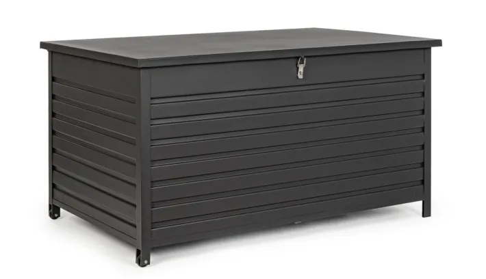 Bizzotto Carrelli E Bauli>BAULE PORTA CUSCINI SMALL CON RUOTE ANTRACITE YK13 - ATLANTIC