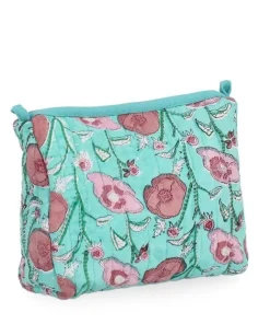 Bizzotto Accessori In Tessuto>BEAUTYCASE EMELIE RETT TURCHESE 21X17