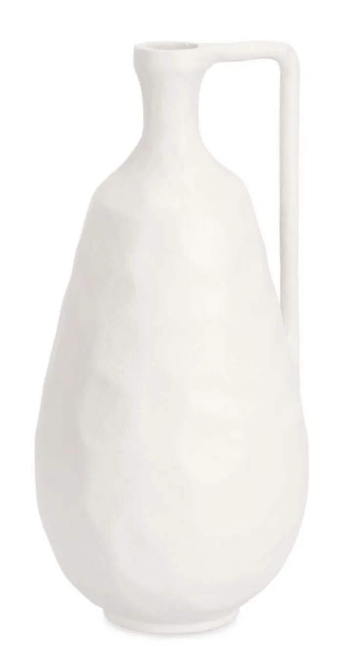 Bizzotto Coprivasi>BOTTIGLIA DECORATIVA HISAR BIANCO H35