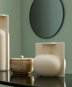 Bizzotto Vasi>BOTTIGLIA DECORATIVA IZUMO BEIGE H18
