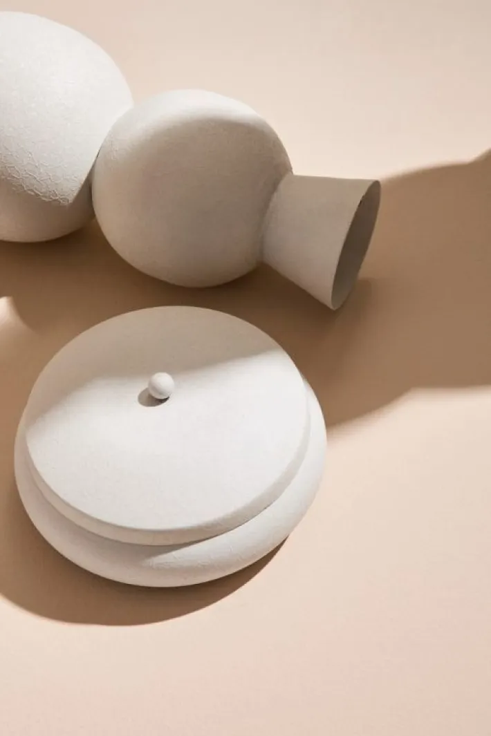 Bizzotto Coprivasi>BOTTIGLIA DECORATIVA RIDHI BIANCO H32,5