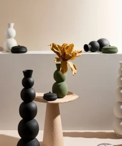 Bizzotto Coprivasi>BOTTIGLIA DECORATIVA RIDHI NERO H76