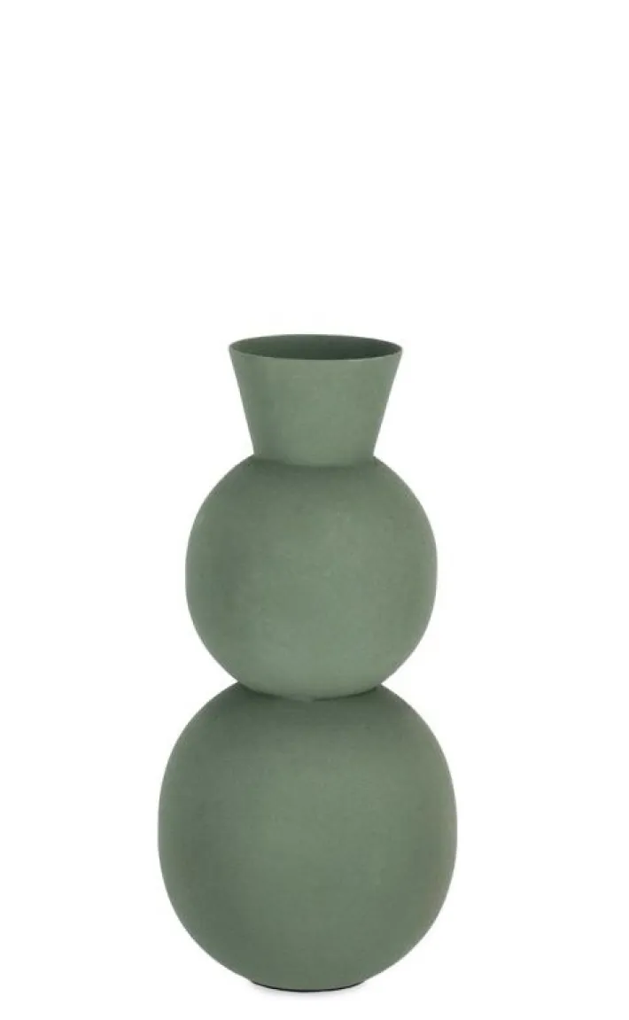 Bizzotto Coprivasi>BOTTIGLIA DECORATIVA RIDHI VERDE H32,5
