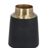 Bizzotto Coprivasi>BOTTIGLIA DECORATIVA SAAD ORO NERO H10