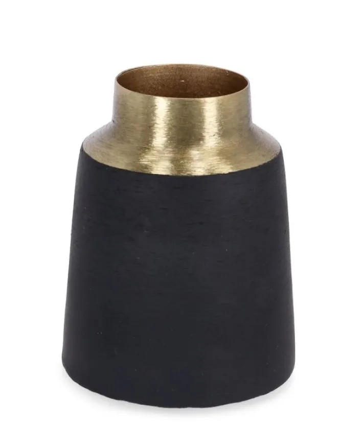 Bizzotto Coprivasi>BOTTIGLIA DECORATIVA SAAD ORO NERO H10