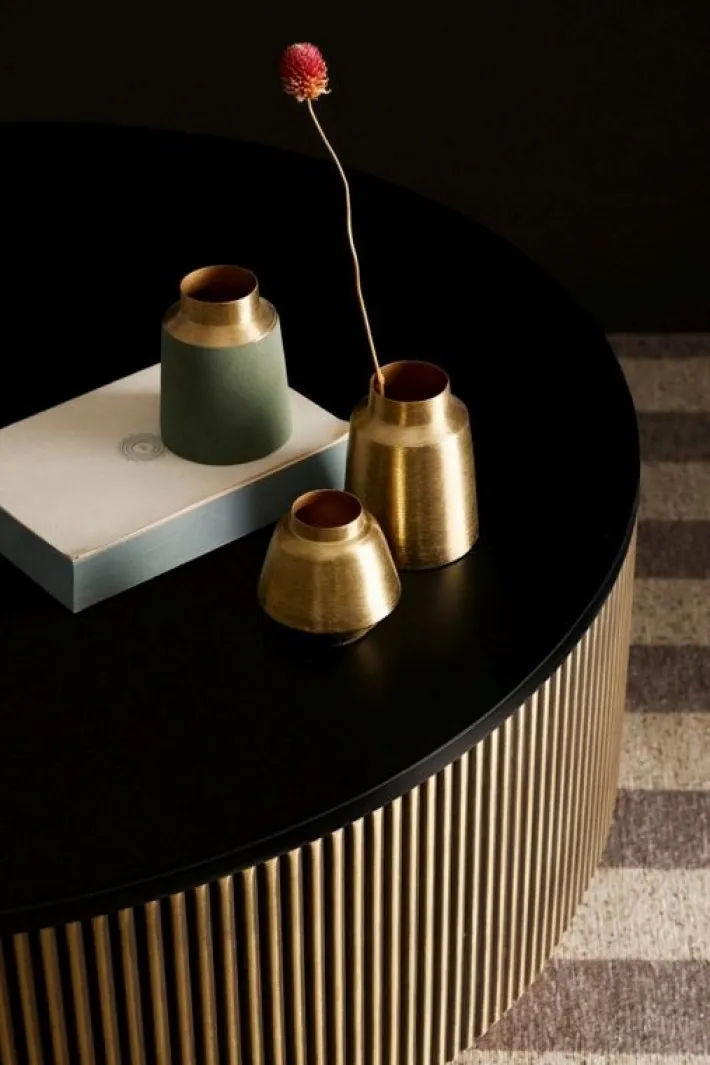 Bizzotto Coprivasi>BOTTIGLIA DECORATIVA SAAD ORO H10