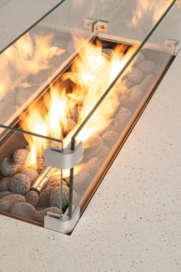 Bizzotto Bracieri A Gas>CAMINO A GAS WOLKE BEIGE 110X65