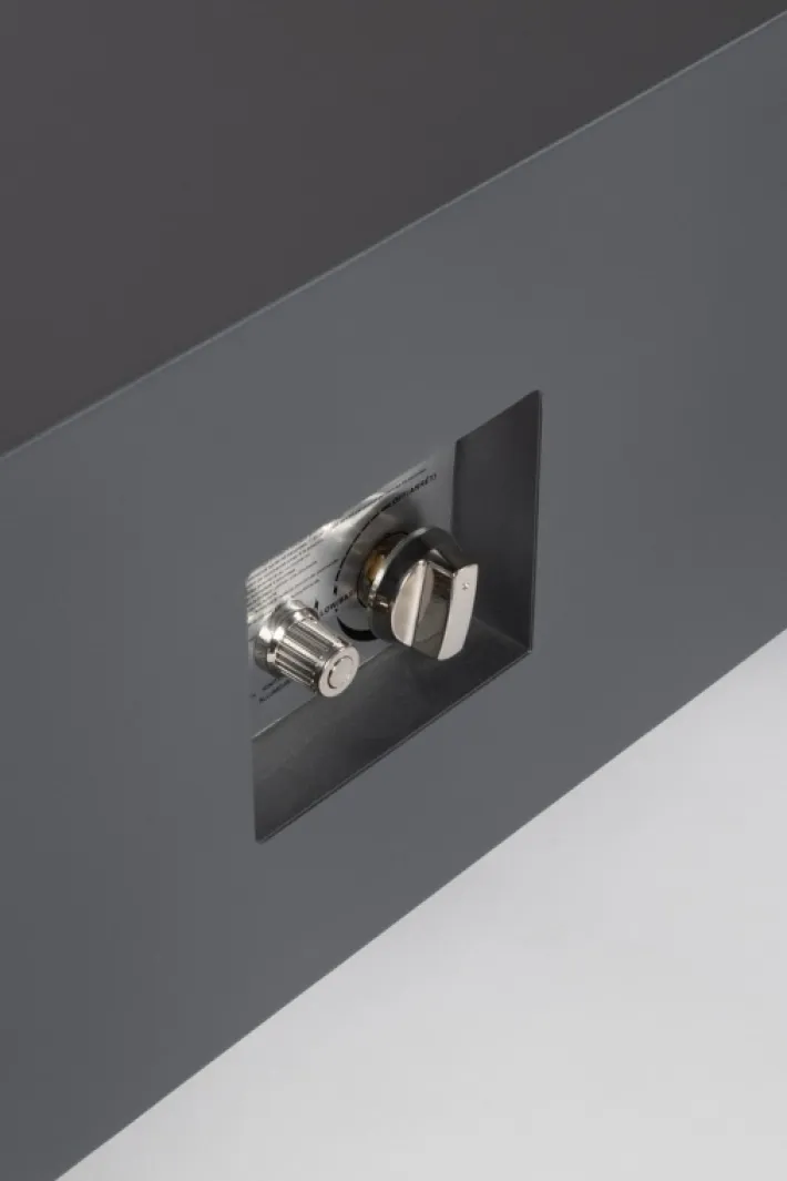 Bizzotto Bracieri A Gas>CAMINO A GAS WOLKE GRIGIO SCURO 110X65