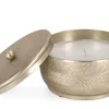 Bizzotto Candele>CANDELA C-COPERCHIO CLAMP ORO D16