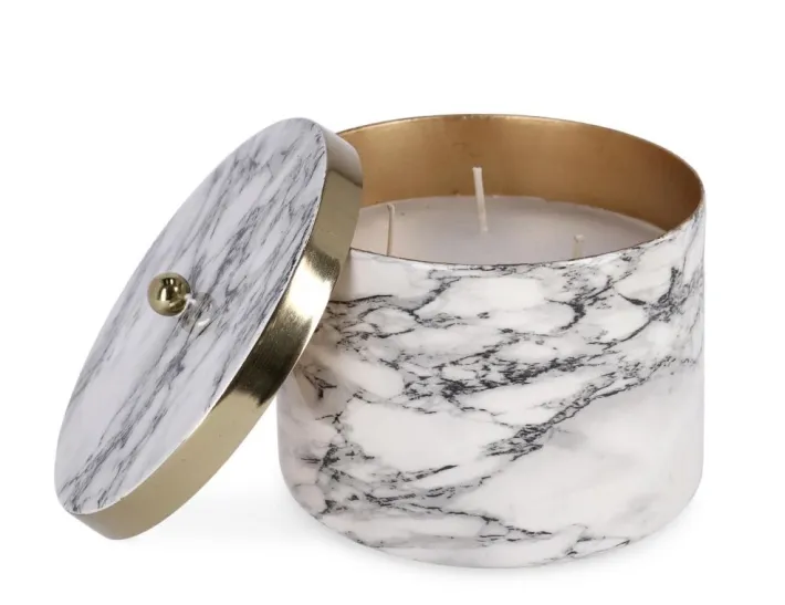 Bizzotto Candele>CANDELA C-COPERCHIO MARSHA BIANCO D13,5