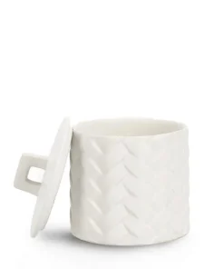 Bizzotto Candele>CANDELA C-COPERCHIO TWINE BIANCO Ø9,5