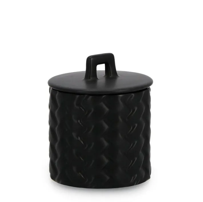Bizzotto Candele>CANDELA C-COPERCHIO TWINE NERO Ø9,5