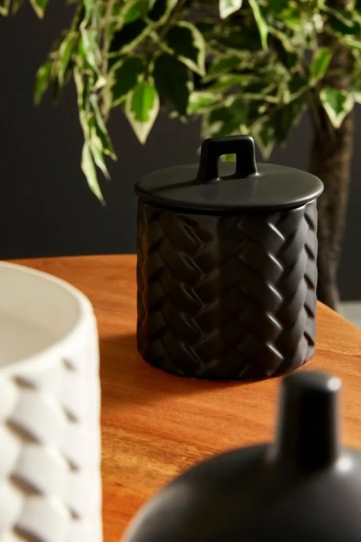 Bizzotto Candele>CANDELA C-COPERCHIO TWINE NERO Ø9,5