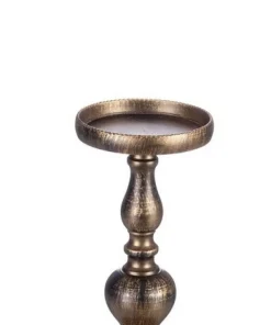 Bizzotto Portacandele>CANDELABRO DARIKA 1FUOCO BRUNITO H25,5