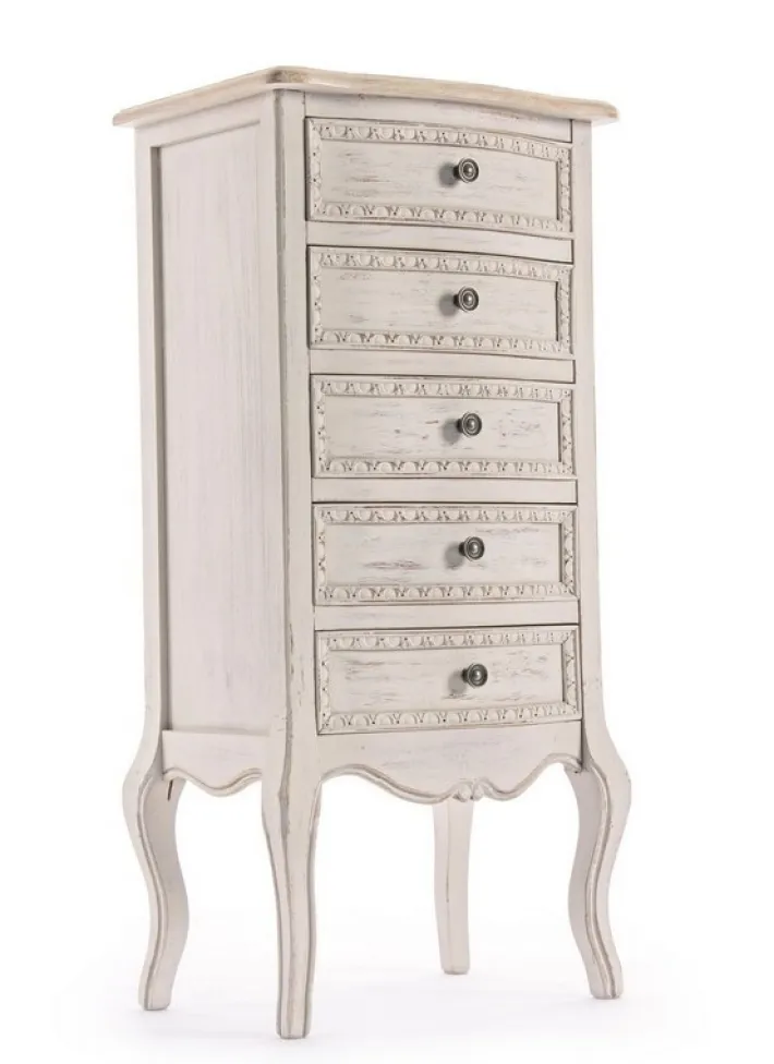 Bizzotto Comò E Cassettiere>CASSETTIERA IN LEGNO 5 CASSETTI - CLARISSE