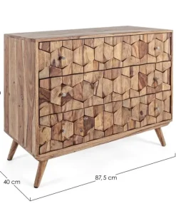 Bizzotto Comò E Cassettiere>CASSETTIERA IN LEGNO - KANT