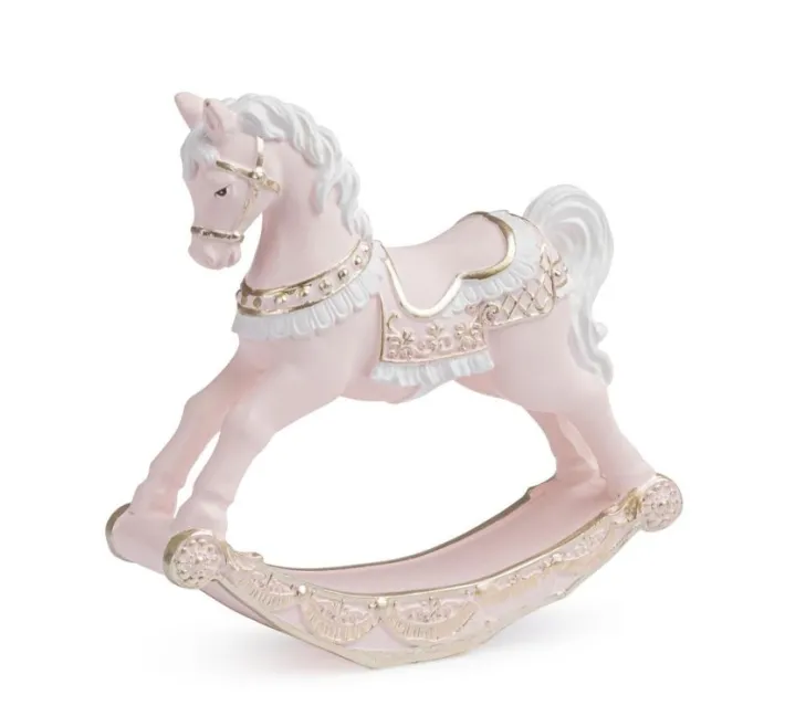 Bizzotto Oggettistica>CAVALLINO A DONDOLO DARLING ROSA H11,5
