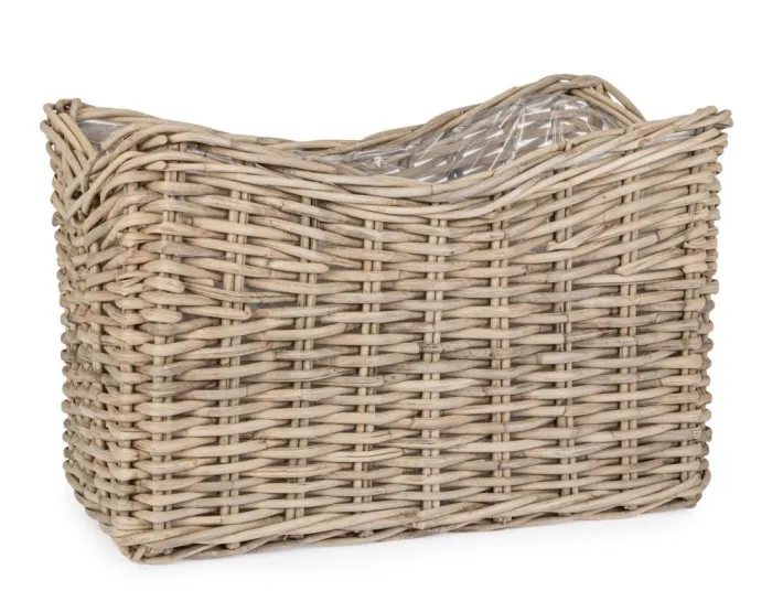 Bizzotto Ceste Decorative>CESTA HARIS RETT GRIGIO 100X65H