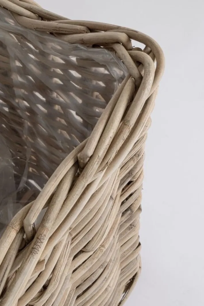 Bizzotto Ceste Decorative>CESTA HARIS RETT GRIGIO 100X65H