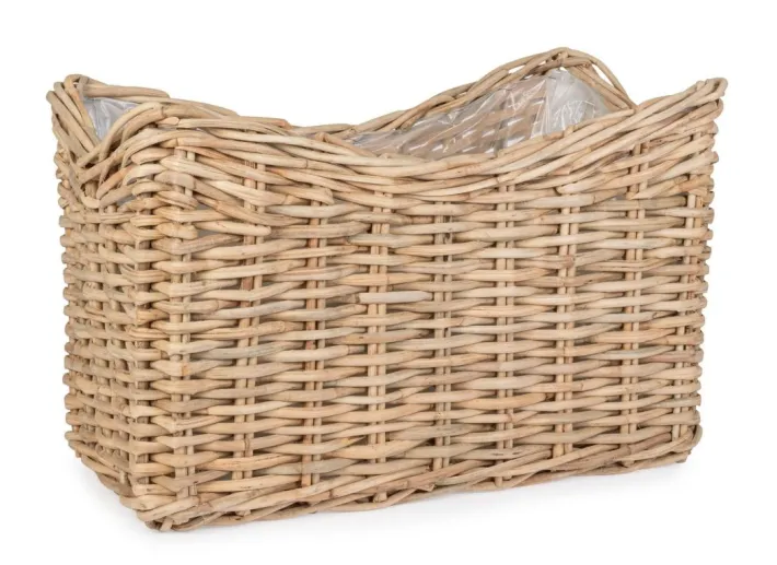 Bizzotto Ceste Decorative>CESTA HARIS RETT NATURALE 100X65H