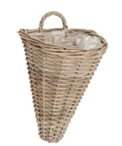 Bizzotto Ceste Decorative>CESTA 1M RANDY CONO GRIGIO H38