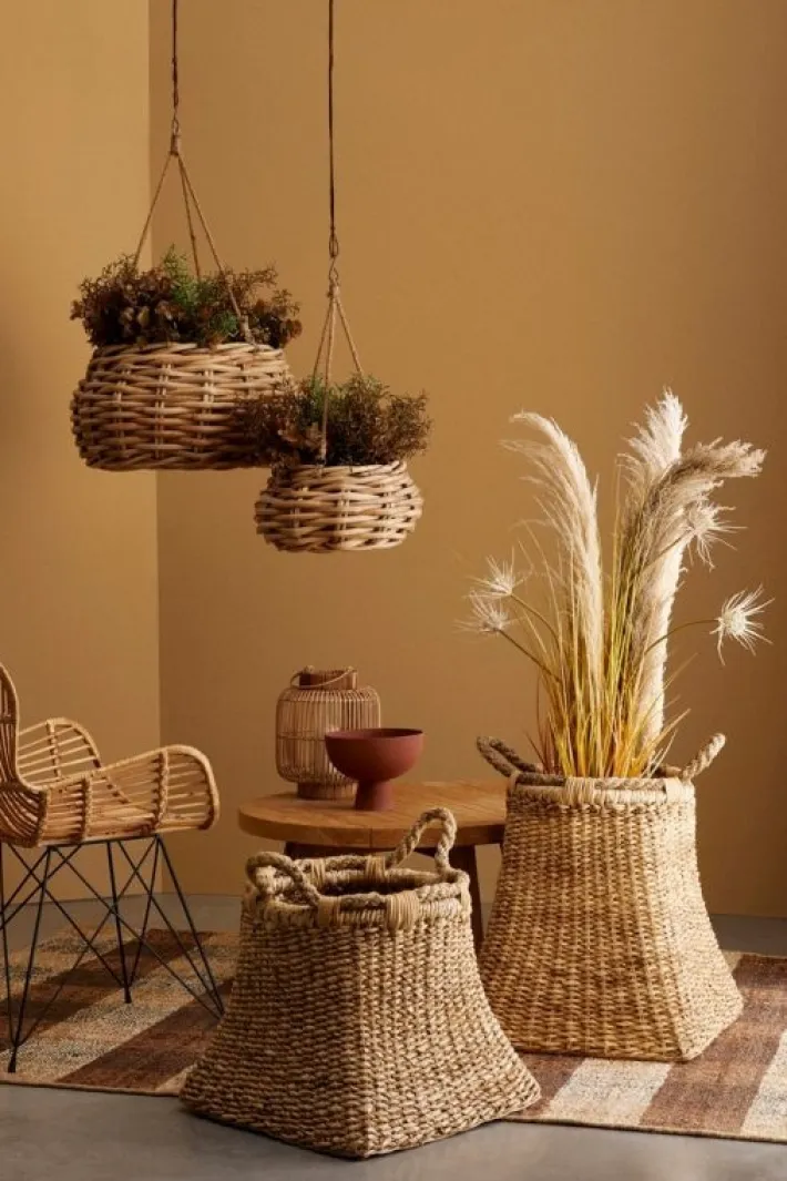 Bizzotto Ceste Decorative>CESTA SOSP. YULIA NATURALE D60X30H