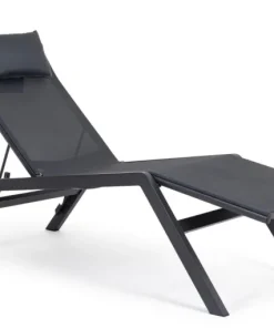 Bizzotto Lettini, Sdraio E Chaise Longue>CHAISE LONGUE IN ALLUMINIO ANTRACITE JX55 - KRION