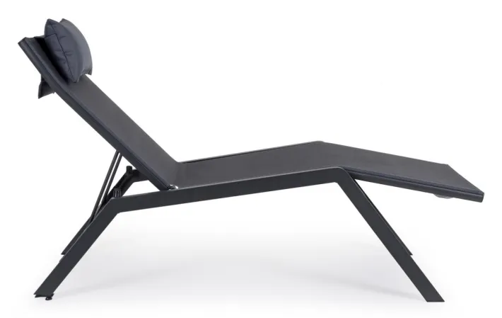 Bizzotto Lettini, Sdraio E Chaise Longue>CHAISE LONGUE IN ALLUMINIO ANTRACITE JX55 - KRION