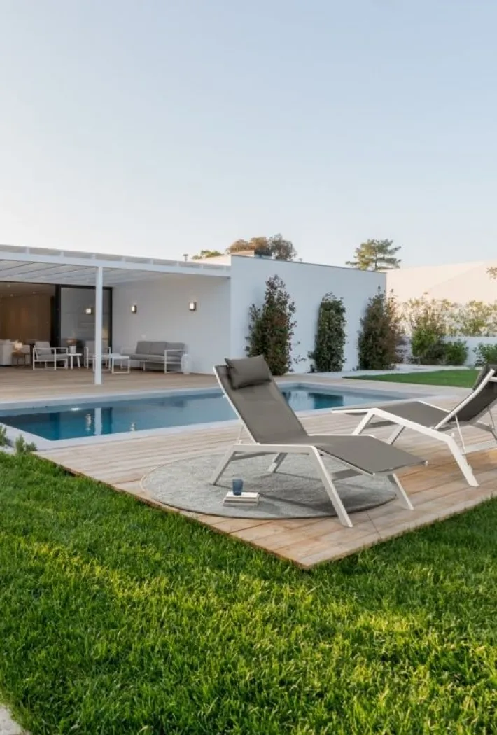 Bizzotto Lettini, Sdraio E Chaise Longue>CHAISE LONGUE IN ALLUMINIO BIANCO JX11 - KRION