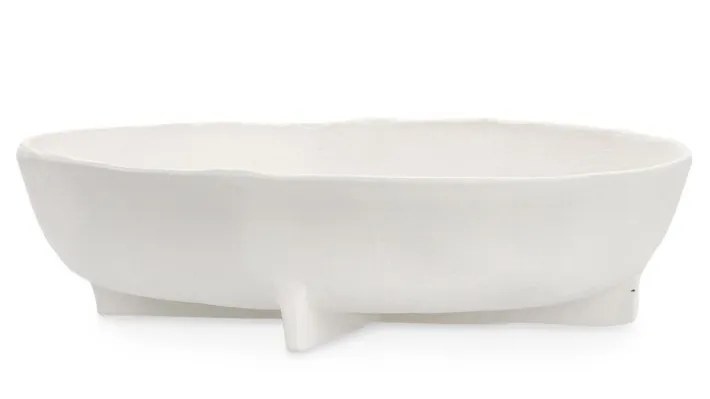 Bizzotto Coprivasi>CIOTOLA DECORATIVA HISAR BIANCO 31X30,5