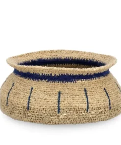 Bizzotto Ceste Decorative>CIOTOLA DECORATIVA NINH NATURALE BLU D17
