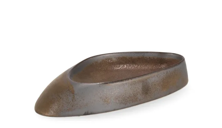 Bizzotto Vassoi E Centro Tavola>CIOTOLA DECORATIVA RYO BRONZO 24X12