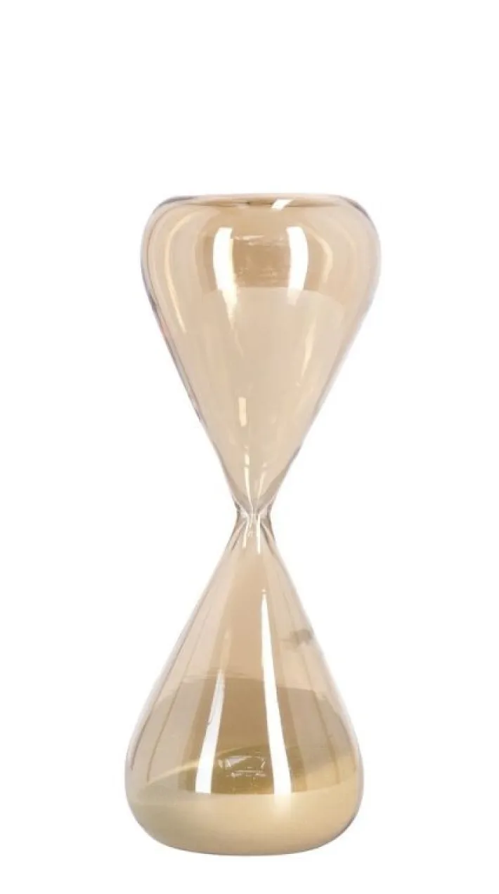 Bizzotto Oggettistica>CLESSIDRA KRONOS AMBRA-BIANCO H21,5
