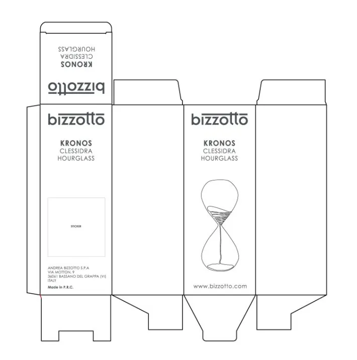 Bizzotto Oggettistica>CLESSIDRA KRONOS AZZURRO-BIANCO H28,5