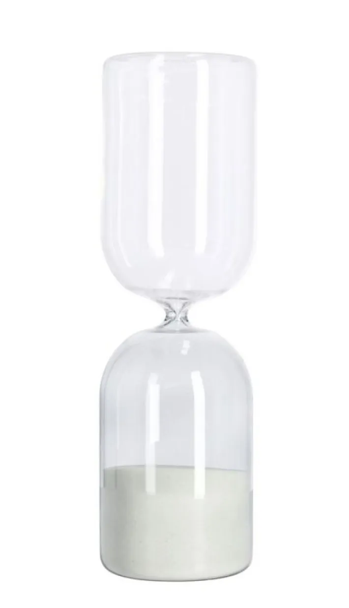 Bizzotto Oggettistica>CLESSIDRA KRONOS FUME'/TRAS-BIANCO H29,6