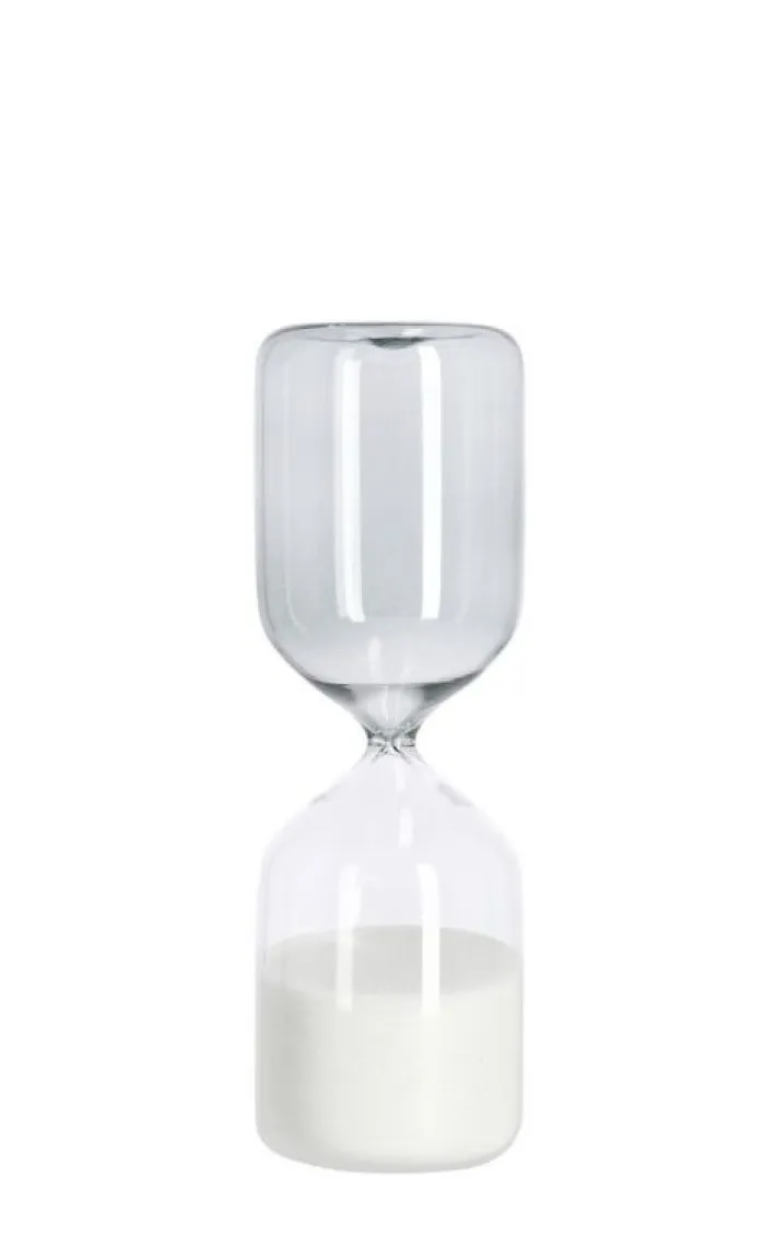 Bizzotto Oggettistica>CLESSIDRA KRONOS FUME'/TRAS-BIANCO H20,3