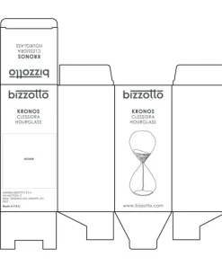 Bizzotto Oggettistica>CLESSIDRA KRONOS TRASPARENT-BIANCO H20,3