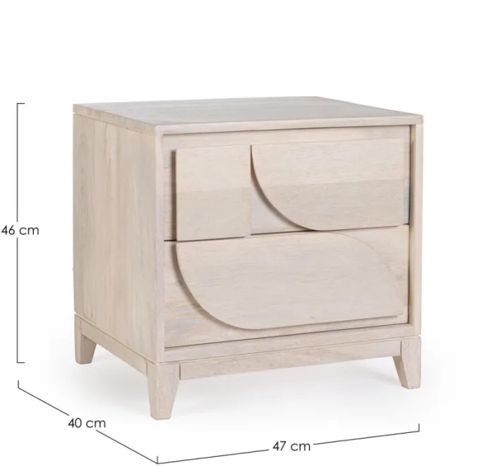 Bizzotto Comodini>COMODINO IN LEGNO - ARCHITA