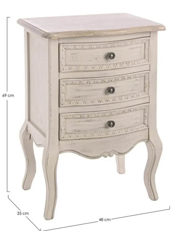 Bizzotto Comodini>COMODINO IN LEGNO - CLARISSE