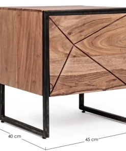 Bizzotto Comodini>COMODINO IN LEGNO - EGON